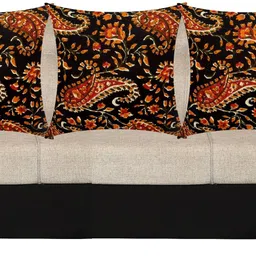 actos Combo Set Of 5 Cushion And 2 Microfibre Floral Bolster Pack of 7 image 4