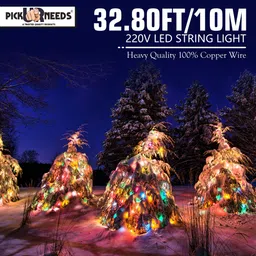 pick ur needs 24 LEDs 10 m Multicolor Color Changing Bulb Rice Lights image 3