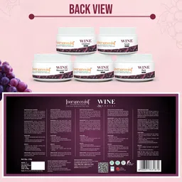 Aryanveda Set Of 2 Wine Facial Kit For Glowing Skin, Reduce Wrinkles & Moisturizes -210G image 3