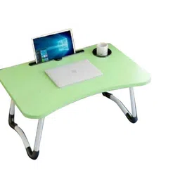 makd MULTIPURPOSE FOLDABLE WITH CUP HOLDER , STUDY & LAPTOP TABLE Wood Portable Laptop Table-picture-28