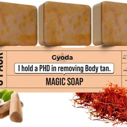 gyoda Soaps For Bath Magic DeTan Soap Skin Glow Chandan & Kesar image 1