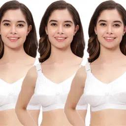 shadydarks Pack of 3 Women Full Coverage Non Padded Bra-picture-10