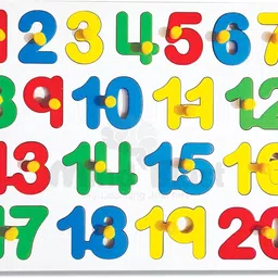 Number 1 to 20 Wooden Educational Puzzle for Early Learning for Kids-image-32