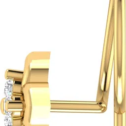 avsar Kalyani 18kt Diamond Yellow Gold Nose Wire image 5