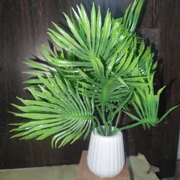 jaymaa collection Artificial Flower Green With Pot For Home ,Office And Garden Decor Green Wild Flower Artificial Flower with Pot image 2