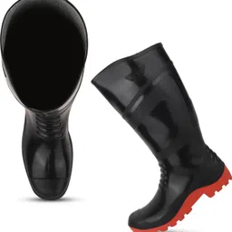 foot trends PVC 15-inch Non-Metallic Toe, Oil And Water Resistant Gumboot For Men image 3