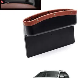 Tan Side SeatFiller Hanging Pocket For Wallet,Card ,Coins keys etc-272 Car Side Seat Catcher-image-71