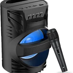 RECTITUDE Newest Ultra BASS Wireless Support FM,USB,SD, AUX with Karaoke mic 15 W Bluetooth Gaming Speaker-picture-22