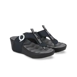 Adda Women Grey Solid Wedge Heels with Buckles image 1