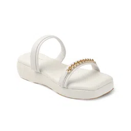 ICONICS Embellished Double Strap Flatform Heels image 4