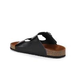 MOZAFIA Buckle Detail Open Toe Flats image 4