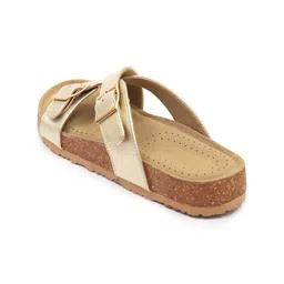 Maysun Textured Open Toe Flats image 3