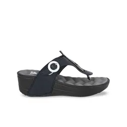 Adda Women Grey Solid Wedge Heels with Buckles image 4