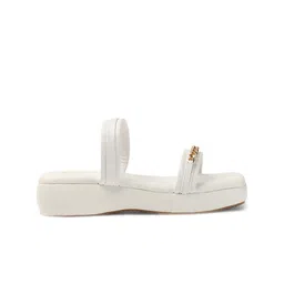 ICONICS Embellished Double Strap Flatform Heels image 3