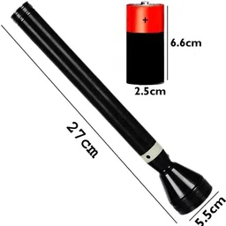 gallaxy Rechargeable 3 Mode High Power Waterproof Torchlight 15W Flashlight Torch 5 hrs Torch Emergency Light image 2