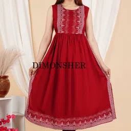 dimonsher Women Cotton Rayon Kurta Pant Set image 5