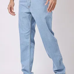 zaysh Men Regular Mid Rise Light Blue Jeans image 3