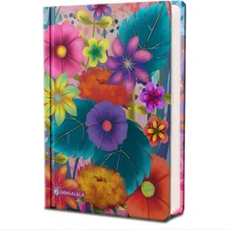 jhingalala Floral Blossom Hard Bound Undated A5 Diary Notebook (20 X 14.5 CM, 80 GSM, 190 Ruled Perforated Pages) Diary for Writing, Gift for Friend, Personal Diary A5 Notebook Ruled 190 Pages-picture-14