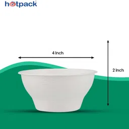 hotpack Sugarcane Bagasse Serving Bowl Disposable image 2