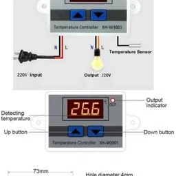 TechSupreme W3001 Intelligent Digital Thermostat temperature controller for Incubator A1 Multipurpose Controller image 3