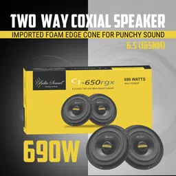bella sound Rain Guard Speakers C1-650RGX Coaxial Car Speaker image 4
