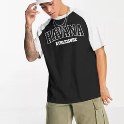 jump cuts Men Typography Round Neck Cotton Blend Black, White T-Shirt-picture-34