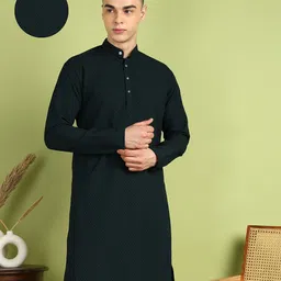 fubar Men Cotton Blend Kurta Pyjama Set-picture-19