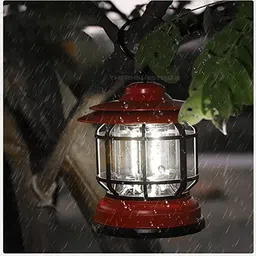 xydrozen Ambiance Decoration LED Camping Light Red Metal, Plastic Hanging Lantern-picture-13