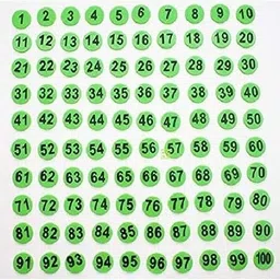 morel PLASTIC NUMERICAL TOKEN COINS, COINS ( 1 TO 100 ) ROUND SHAPE PLASTIC TOKEN, MULTICOLOR PRODUCT image 4