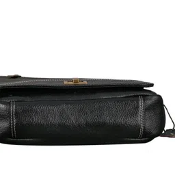 brand leather Black Men & Women Sling Bag - Mini 100% Genuine Leather Cross Body Sling Bag image 5