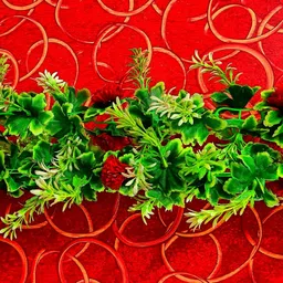 kingstyle impex Artificial Flowers Home Decoration Vine & Creepers Plant Wall Hanging Chain E144 Multicolor Rose Artificial Flower image 2