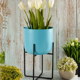 Sky Blue Metal Desk Desk Pot Set of 1 By Metalsmith-picture-10