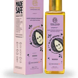 Organic Black Sesame Baby Oil: Cold-Pressed, Pediatric-Tested, Safe & Gentle-image-0