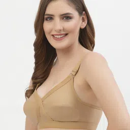 Floret Pack of 2 Nude Colored Non Wired Full Coverage Cotton Everyday Bra image 4