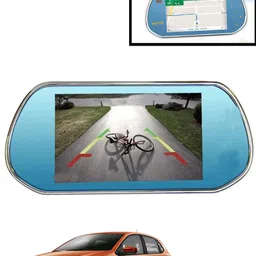 maties 7inch full touch screen rear view car mirror monitor with BT/USB/Mirror link-206 Blue LED-picture-16