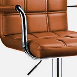 furniturstation Enn Leatherette Bar Stool In Tan Colour With Swivel image 5