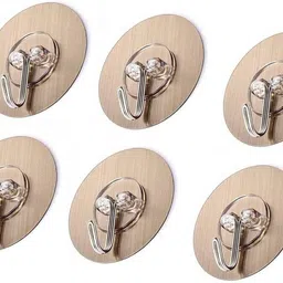 vestura Adhesive Nail Wall Hooks for Hanging Kitchen Household and Bathroom Accessories Hook 6 image 1