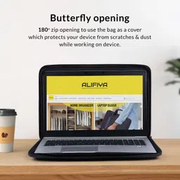 alifiya 16-Inch Laptop Sleeve Case Cover Bag With Charger Pouch For MacBook and Other Laptop Sleeve/Cover image 3