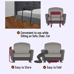 dozzer Plastic Portable Laptop Table image 3