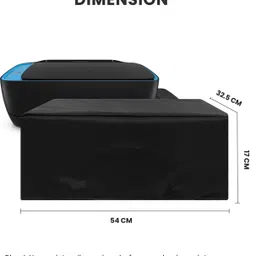 Alifiya Dust Proof Washable Printer Cover for HP 319 All-in-One Ink Tank Colour Printer - Black Printer Cover image 2