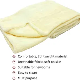 brandonn Solid Crib Crib Baby Blanket for AC Room image 2