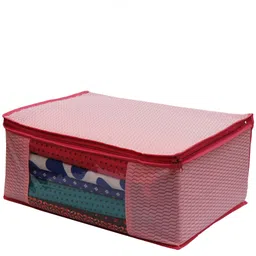 CHAMPARAN Embossed_ Pink 6 Cotton Laundry Bag image 4