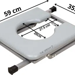 the srdvx 7 Powder Coated Commode Stool Indian Toilet Commode Chair for Adults Commode Chair image 4