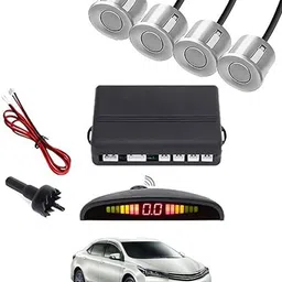 peeps store Universal 4 Silver Reverse Parking Sensor-AP25A555 Universal 4 Silver Reverse Parking Sensor-AP25A555 Parking Sensor-picture-19