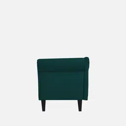 febonic Rana Velvet Lhs Chaise Lounger In Forest Green Colour image 5