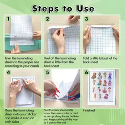 tubba A4 Self Adhesive Transparent Lamination Sheet Pack of 10 A4 Laminating Sheet image 2