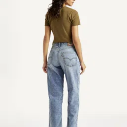 levi's Women Flared Mid Rise Blue Jeans image 3