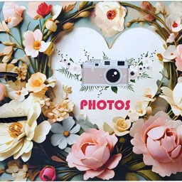 sehaz artworks Photo Album | Scrapbook | Album Book Family | Scrap Book -3 d-Flowers Album-picture-22