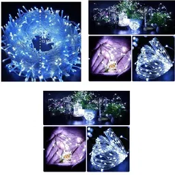 nirvair 36 LEDs 13 m Multicolor Steady Strip Rice Lights image 1