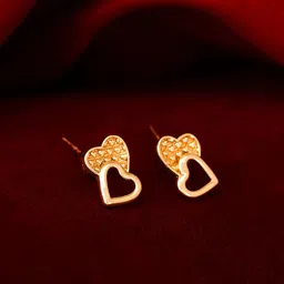 aadita Gold-Toned Geometric Studs Earrings image 1